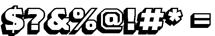 Worker 3D Block 1 Font OTHER CHARS
