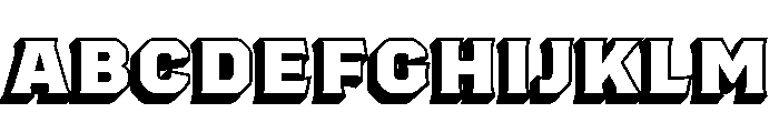 Worker 3D Block 1 Font UPPERCASE