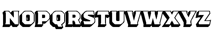 Worker 3D Block 1 Font UPPERCASE