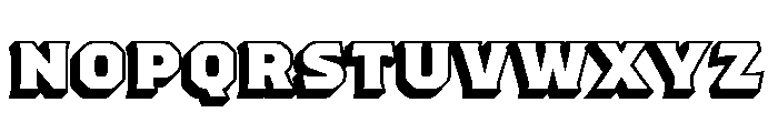 Worker 3D Block 1 Font LOWERCASE