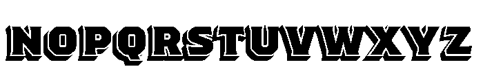 Worker 3D Block 2 Font LOWERCASE
