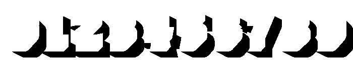 Worker 3D Cast Shadow Font OTHER CHARS