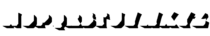Worker 3D Cast Shadow Font LOWERCASE