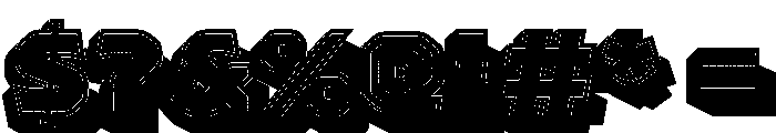 Worker 3D Color Font OTHER CHARS