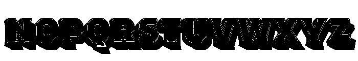 Worker 3D Color Font UPPERCASE