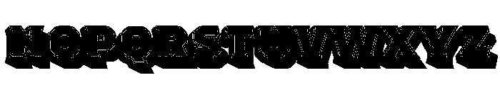 Worker 3D Color Font LOWERCASE