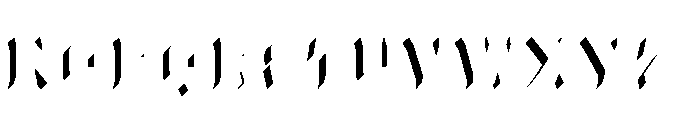 Worker 3D Highlight Font LOWERCASE