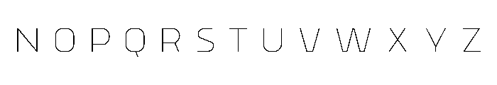 Worker 3D Inline Font UPPERCASE