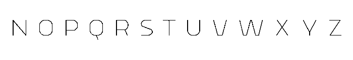 Worker 3D Inline Font LOWERCASE