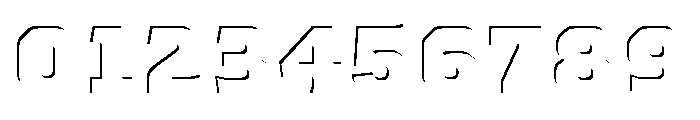 Worker 3D Inside Shadow Font OTHER CHARS