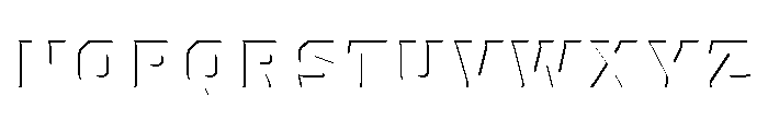 Worker 3D Inside Shadow Font UPPERCASE