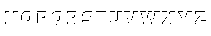 Worker 3D Inside Shadow Font LOWERCASE