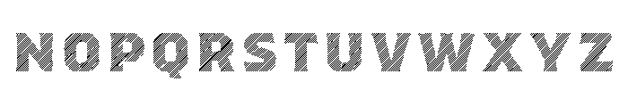 Worker 3D Lines Font UPPERCASE