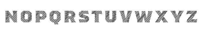Worker 3D Lines Font LOWERCASE