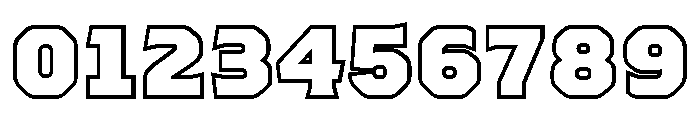 Worker 3D Outline Font OTHER CHARS