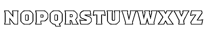 Worker 3D Outline Font UPPERCASE