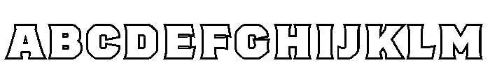 Worker 3D Outline FONT
