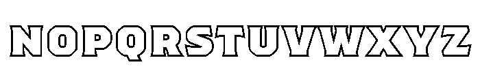 Worker 3D Outline Font LOWERCASE