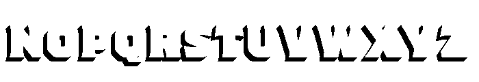 Worker 3D Shadow Highlight Font UPPERCASE