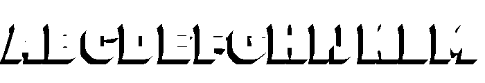 Worker 3D Shadow Highlight FONT