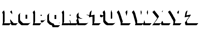 Worker 3D Shadow Highlight Font LOWERCASE