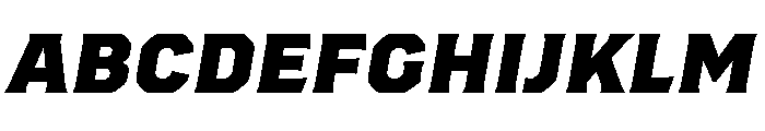 Worker Black Slanted Font UPPERCASE
