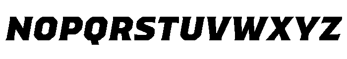 Worker Black Slanted Font UPPERCASE