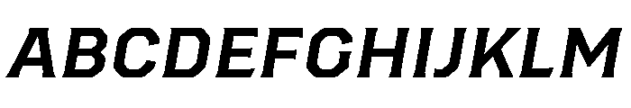 Worker Bold Slanted Font UPPERCASE