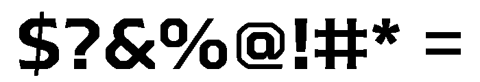 Worker Bold Font OTHER CHARS