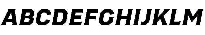 Worker Extra Bold Slanted Font UPPERCASE