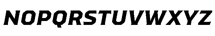 Worker Extra Bold Slanted Font UPPERCASE