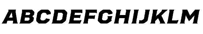 Worker Extra Bold Slanted FONT
