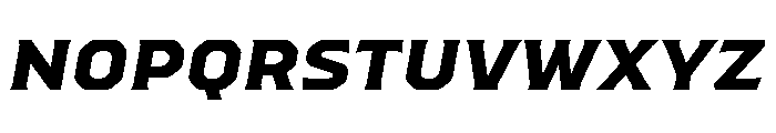 Worker Extra Bold Slanted Font LOWERCASE