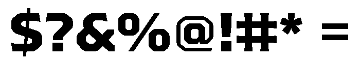 Worker Extra Bold Font OTHER CHARS