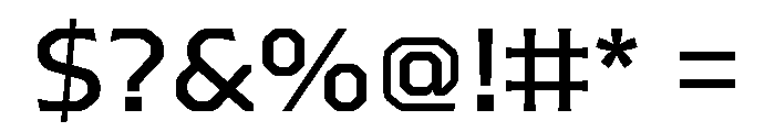 Worker Regular Font OTHER CHARS
