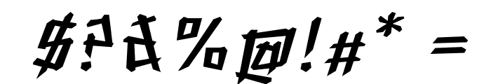 Woodpile-BoldItalic Font OTHER CHARS