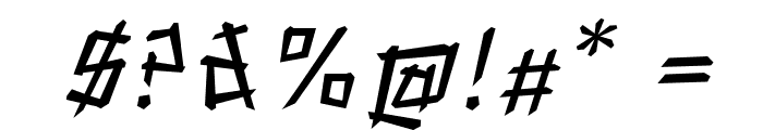 WoodpileItalic Font OTHER CHARS