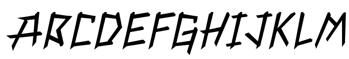 WoodpileItalic Font UPPERCASE
