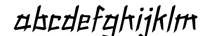 WoodpileItalic Font LOWERCASE