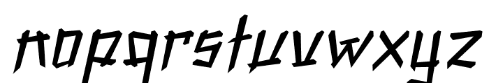 WoodpileItalic Font LOWERCASE
