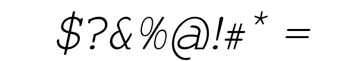 Worship-Italic Font OTHER CHARS