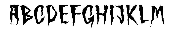 Wraithborn Font UPPERCASE