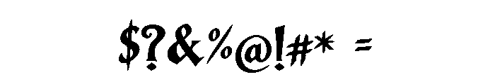 Wraithborne Font OTHER CHARS