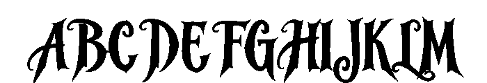 Wraithborne Font UPPERCASE