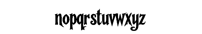 Wraithborne Font LOWERCASE
