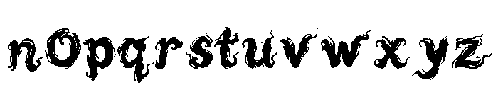 Wraithsmoke Gothic Regular Font LOWERCASE