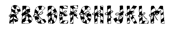 Wrapped Wishes Color Font UPPERCASE