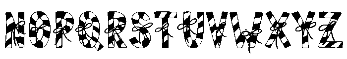 Wrapped Wishes Color Font UPPERCASE