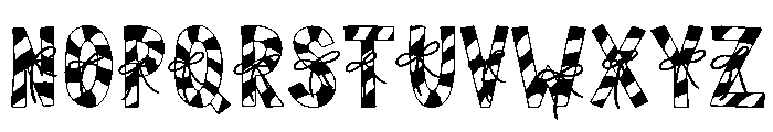 Wrapped Wishes Color Font LOWERCASE