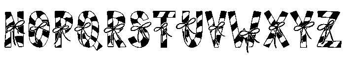 Wrapped Wishes Font LOWERCASE